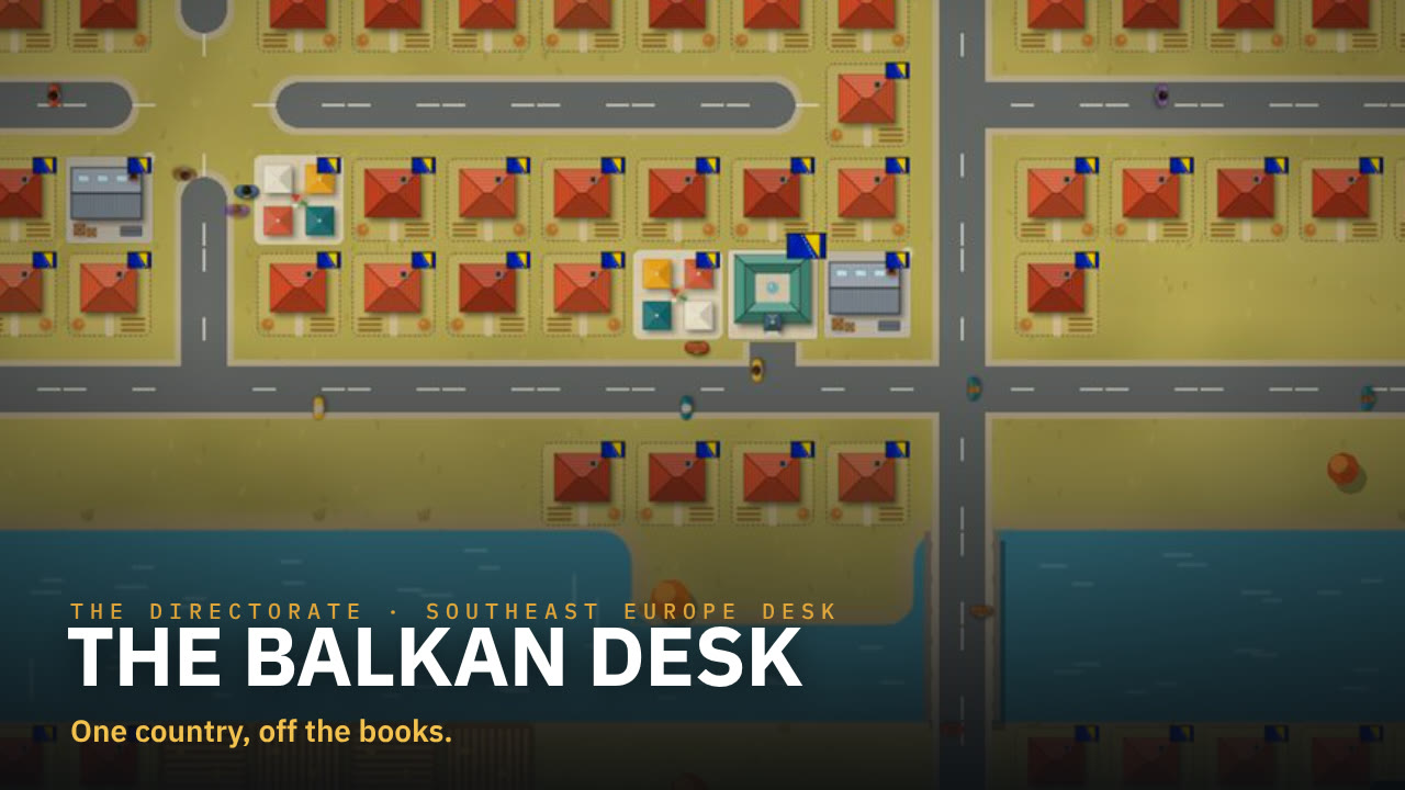 The Balkan Desk: a town feed of Sarajevo from the development build